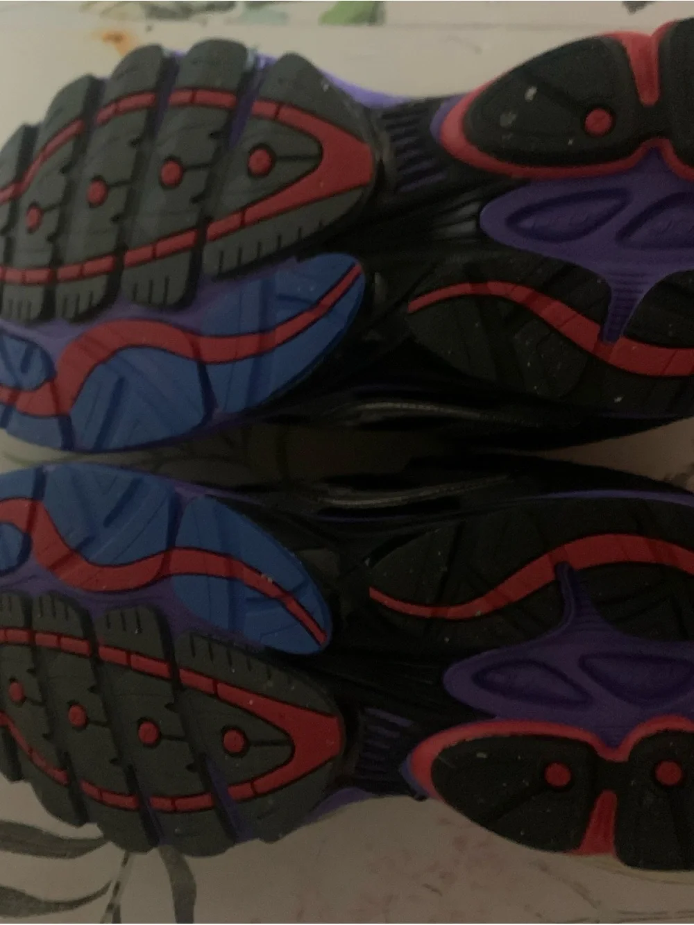 Saucony Black Sneakers with Purple, Teal & Red Accents